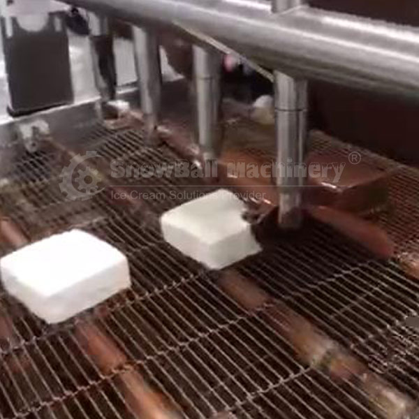 ice cream bar chocolate enrobing extrusion line