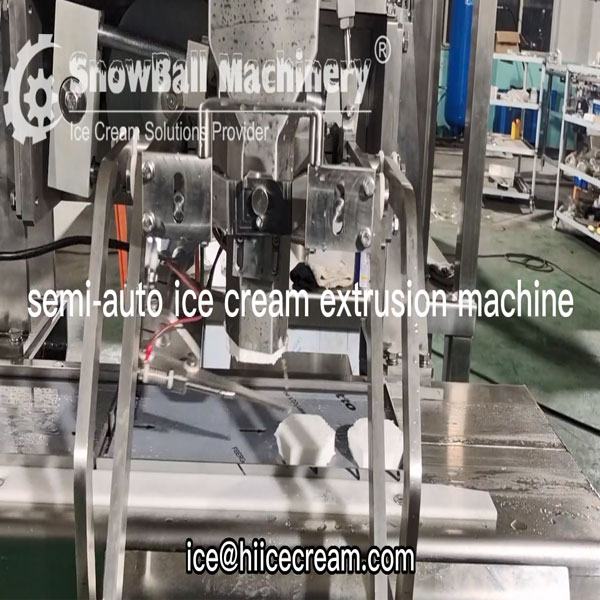 Automatic Semi-auto ice cream candy choco bar bon bon extrusion tunnel machine